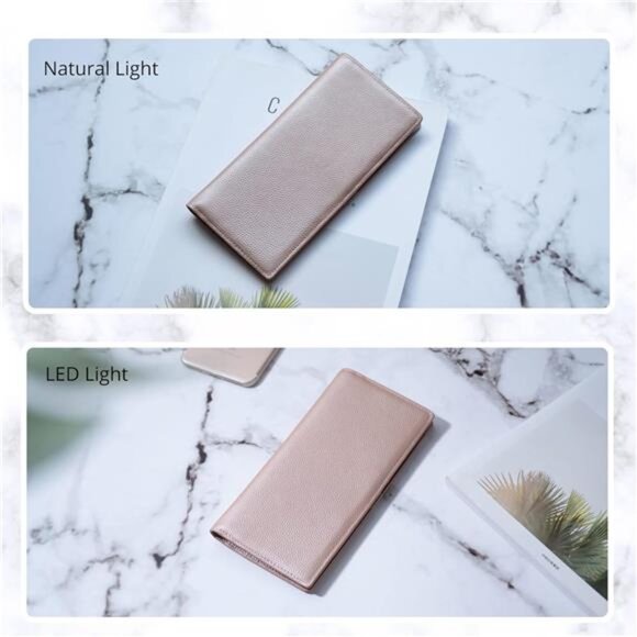 Womens Leather Wallet RFID Slim Bifold Card Holder Clutch Credit Card Purse - Picture 4 of 7